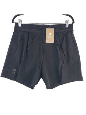 NEW On Running Men's 5" Performance Shorts Black Sz M Lightweight Athletic Wear